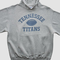 Tennessee Titans Reebok 2000s Hooded Pullover Sweatshirt - Heather Gray Vintage discount