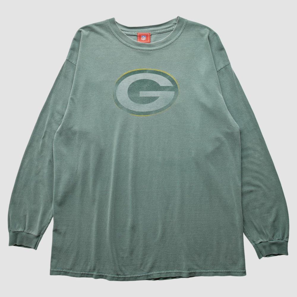 Green Bay Packers 2000s Long Sleeve T-shirt - Green Vintage sale