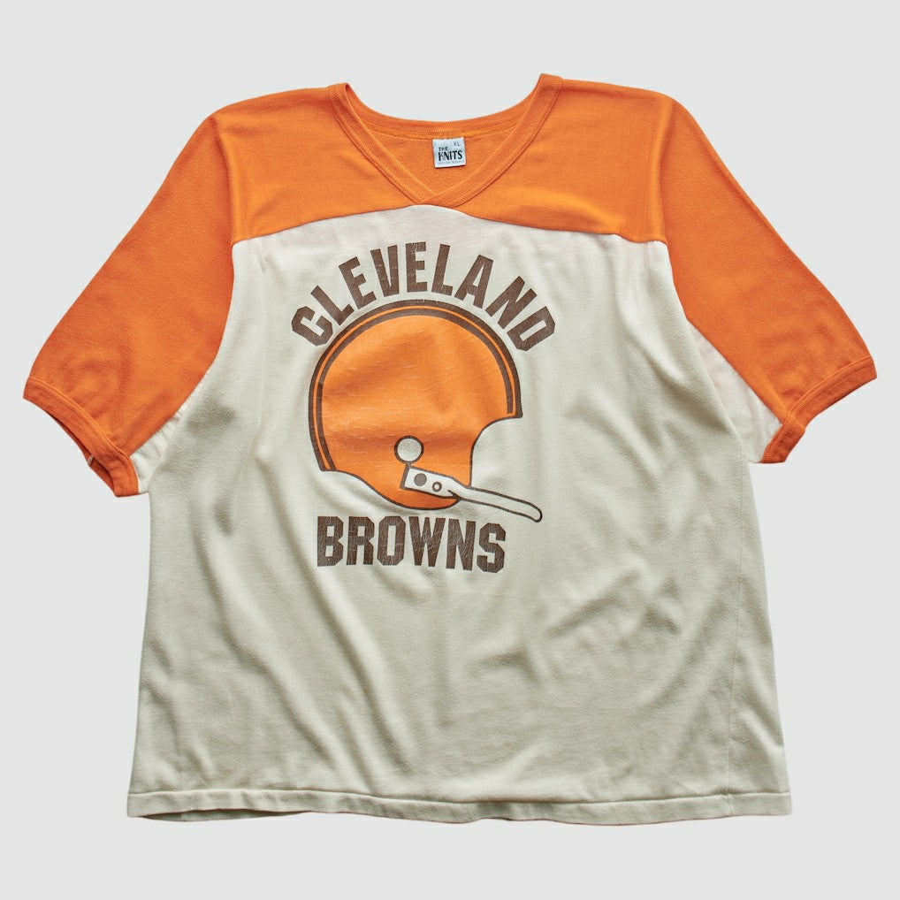 Cleveland Browns The Knits 80s T-shirt - White Vintage outlet