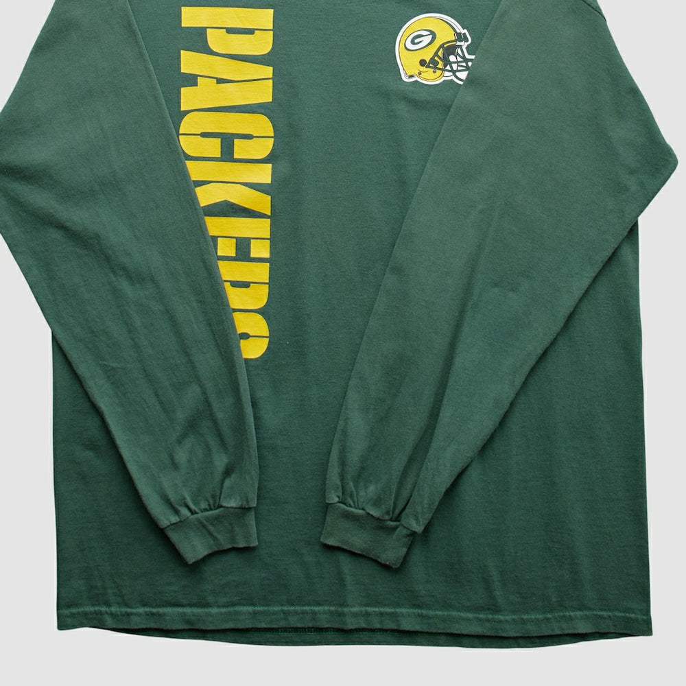 Green Bay Packers NFL 2000s Long Sleeve T-shirt - Green Vintage for sale