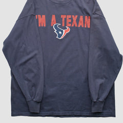 Houston Texans NFL 2010s Long Sleeve T-shirt - Navy Vintage discount