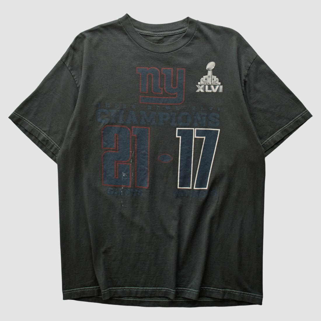 Superbowl XLVI 2012 T-shirt - Charcoal Vintage online