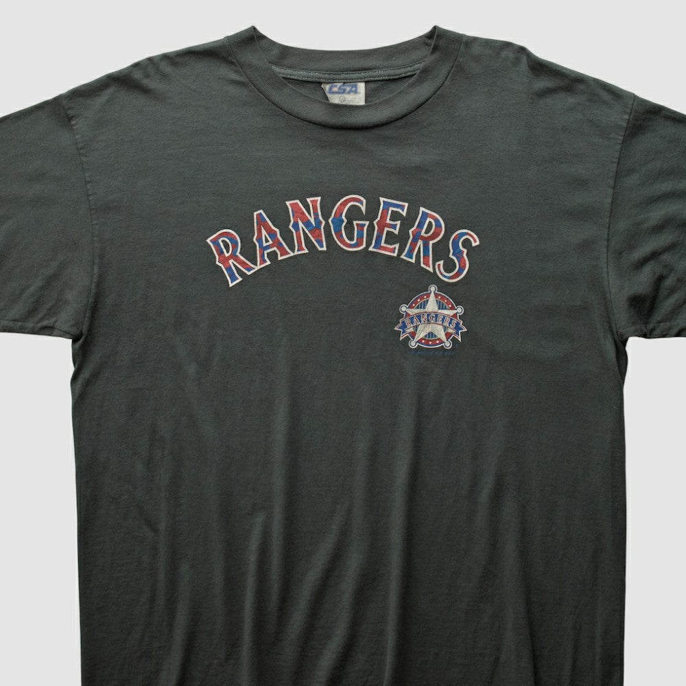 Texas Rangers CSA 2000s T-shirt - Charcoal Vintage