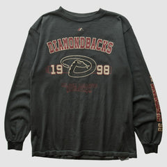 Arizona Diamondbacks Majestic 1998 Long Sleeve T-shirt - Charcoal Vintage