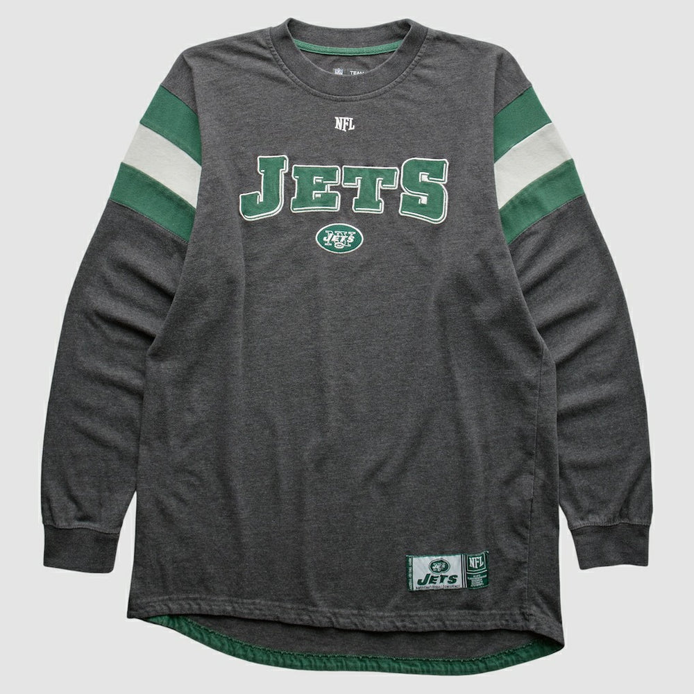 New York Jets NFL 2010s Long Sleeve T-shirt - Gray Vintage online