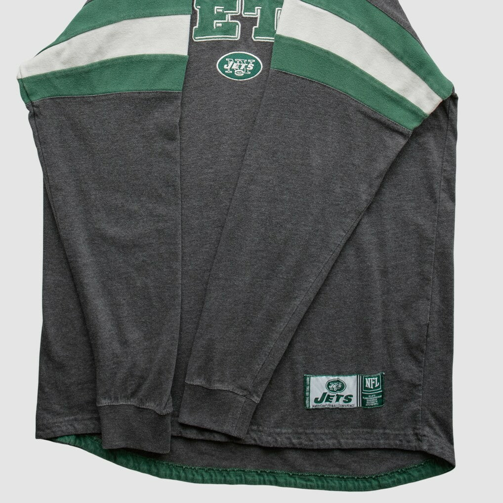 New York Jets NFL 2010s Long Sleeve T-shirt - Gray Vintage online