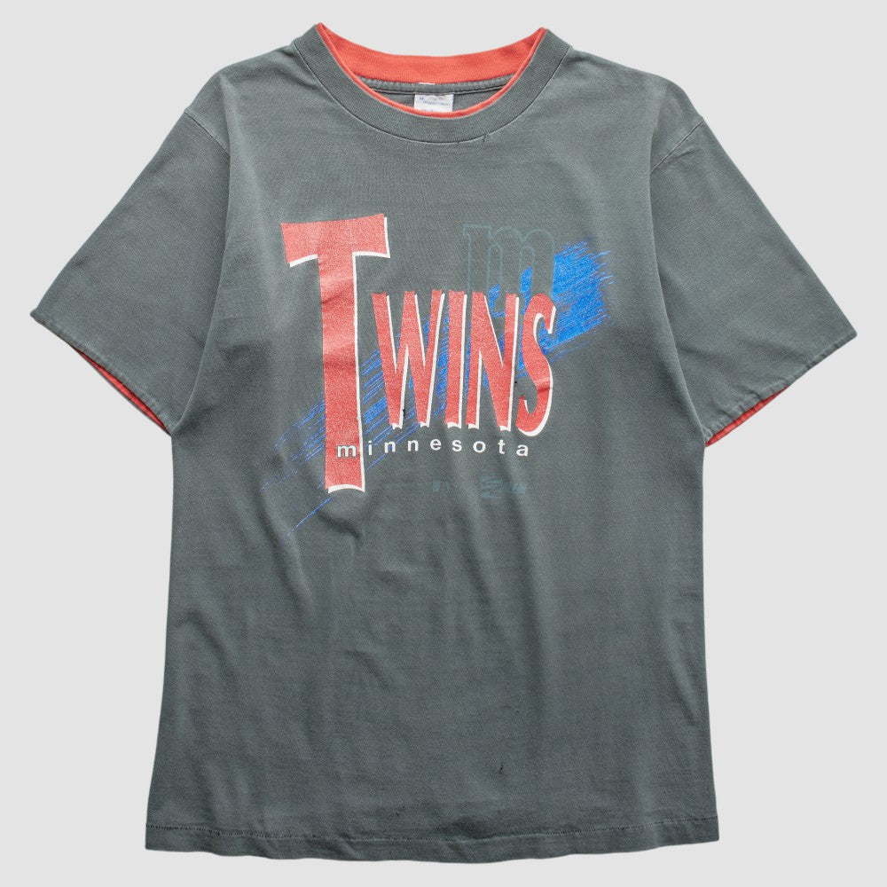 Minnesota Twins Salem 90s T-shirt - Gray Vintage