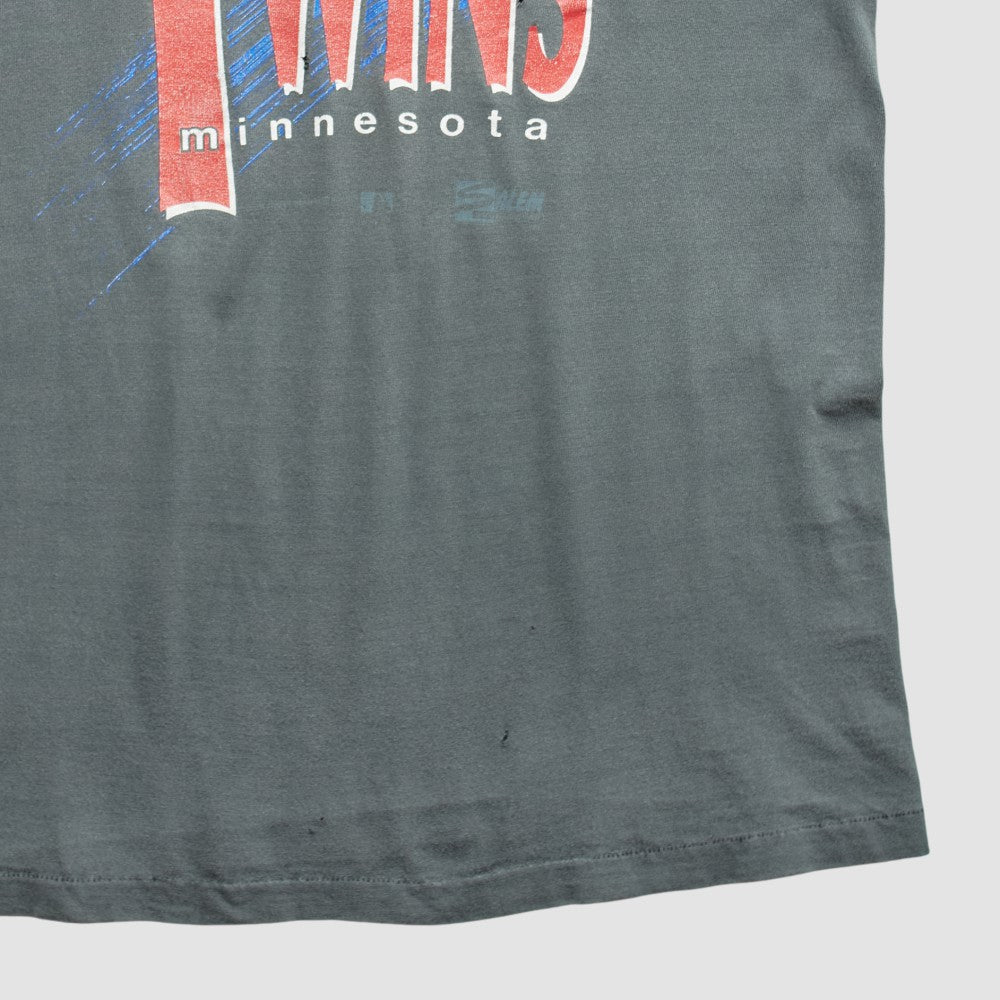 Minnesota Twins Salem 90s T-shirt - Gray Vintage