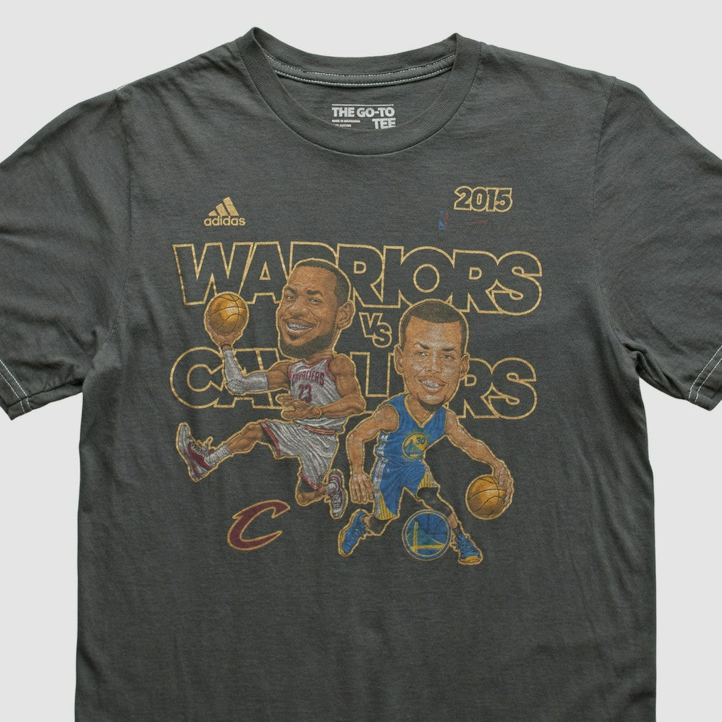 Golden State Warriors 2015 T-shirt sale - Charcoal Vintage | Adidas outlet