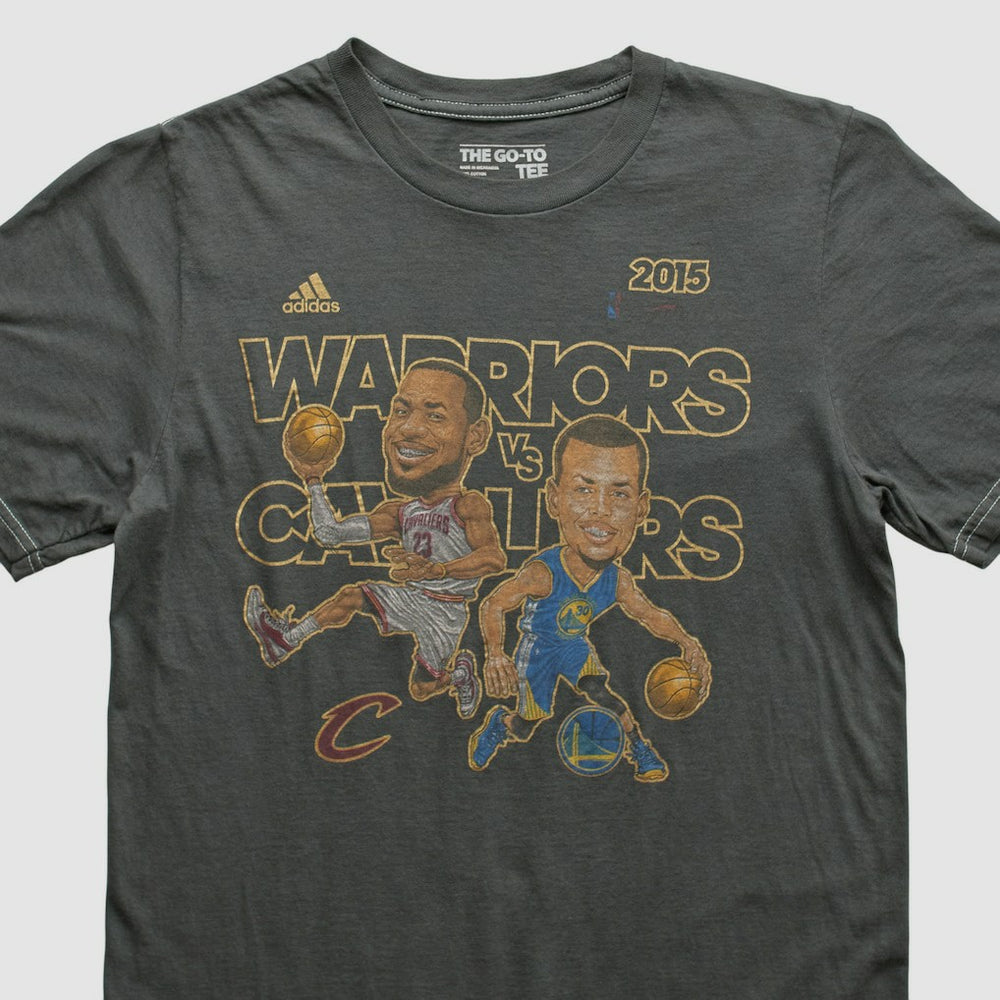 Golden State Warriors 2015 T-shirt sale - Charcoal Vintage | Adidas outlet