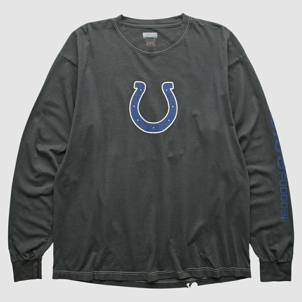 Indianapolis Colts Reebok 2000s Long Sleeve T-shirt - Charcoal Vintage outlet
