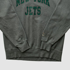 New York Jets Champion 2000s Pullover Sweatshirt - Charcoal Vintage sale