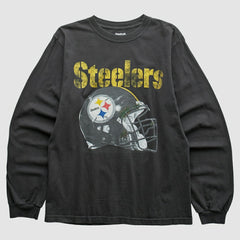 Pittsburgh Steelers Reebok 2010s Long Sleeve T-shirt - Black Vintage cheap