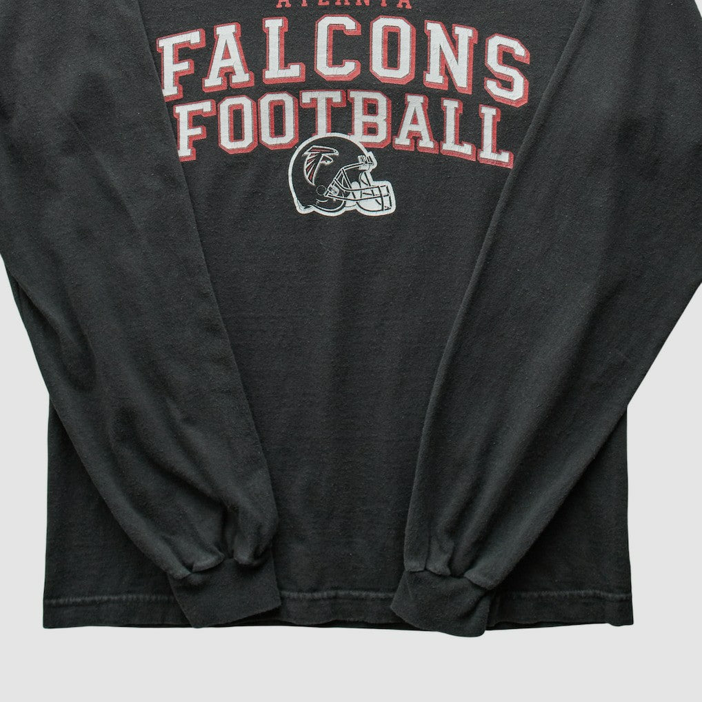Atlanta Falcons Reebok 2000s Long Sleeve T-shirt - Black Vintage for sale