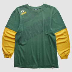 Green Bay Packers NFL 2010s Long Sleeve T-shirt - Green Vintage on sale