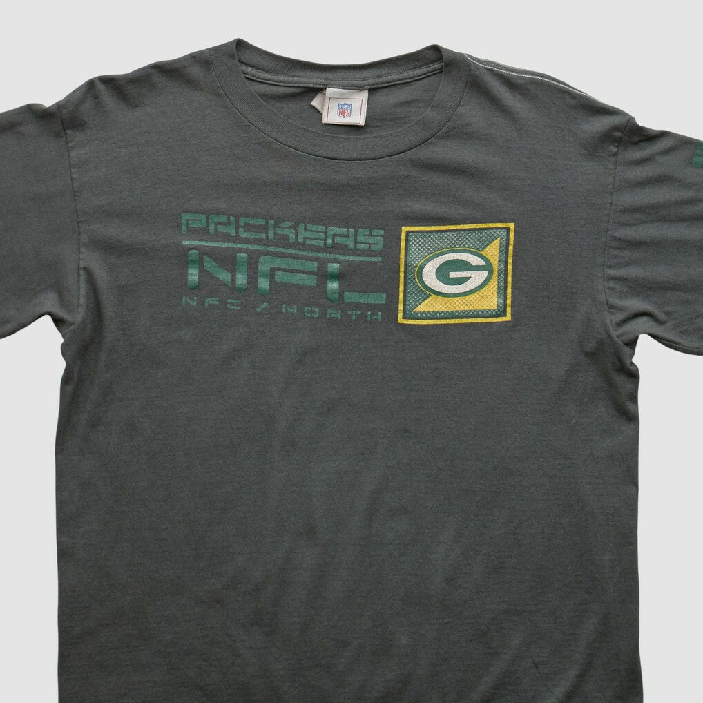 Green Bay Packers NFL 2000s Long Sleeve T-shirt - Charcoal Vintage discount