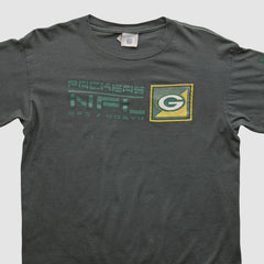 Green Bay Packers NFL 2000s Long Sleeve T-shirt - Charcoal Vintage discount