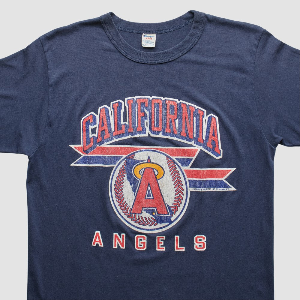 Los Angeles Angels Champion 90s T-shirt - Navy Vintage