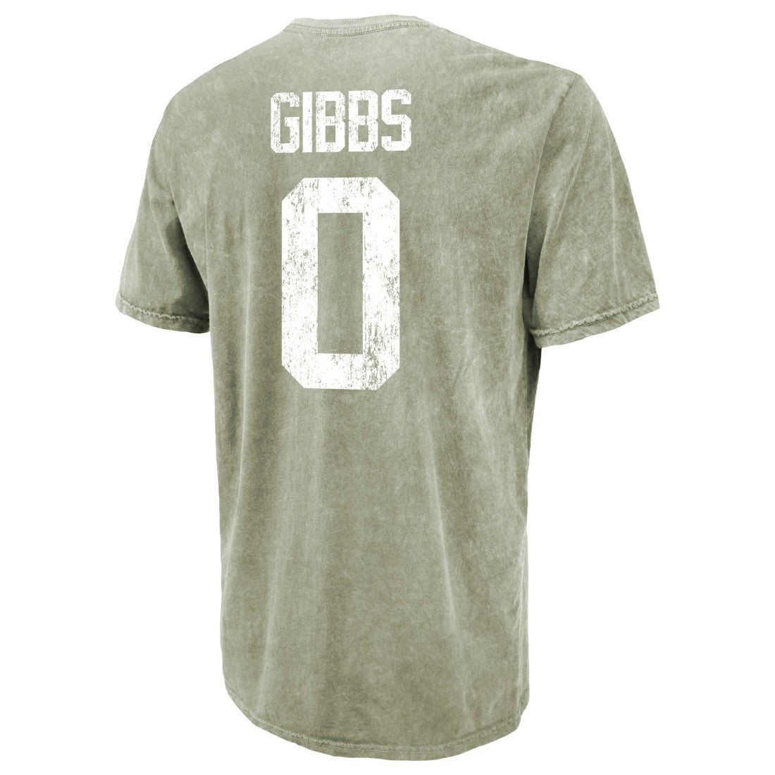 Jahmyr Gibbs Detroit Lions Majestic Threads Mineral Wash Name & Number T-Shirt - Moss Green cheap