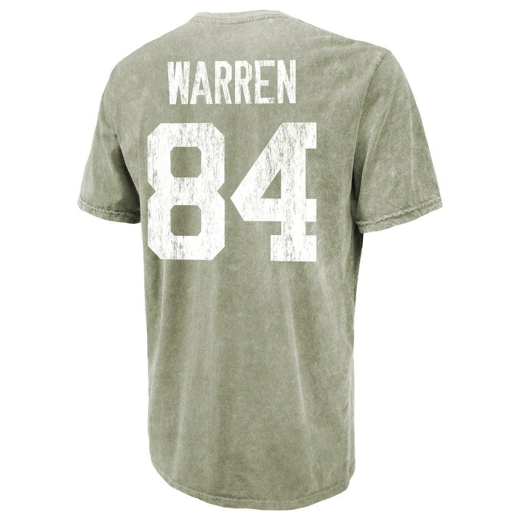 Tyler Warren Indianapolis Colts Majestic Threads Mineral Wash Name & Number T-Shirt - Moss Green outlet