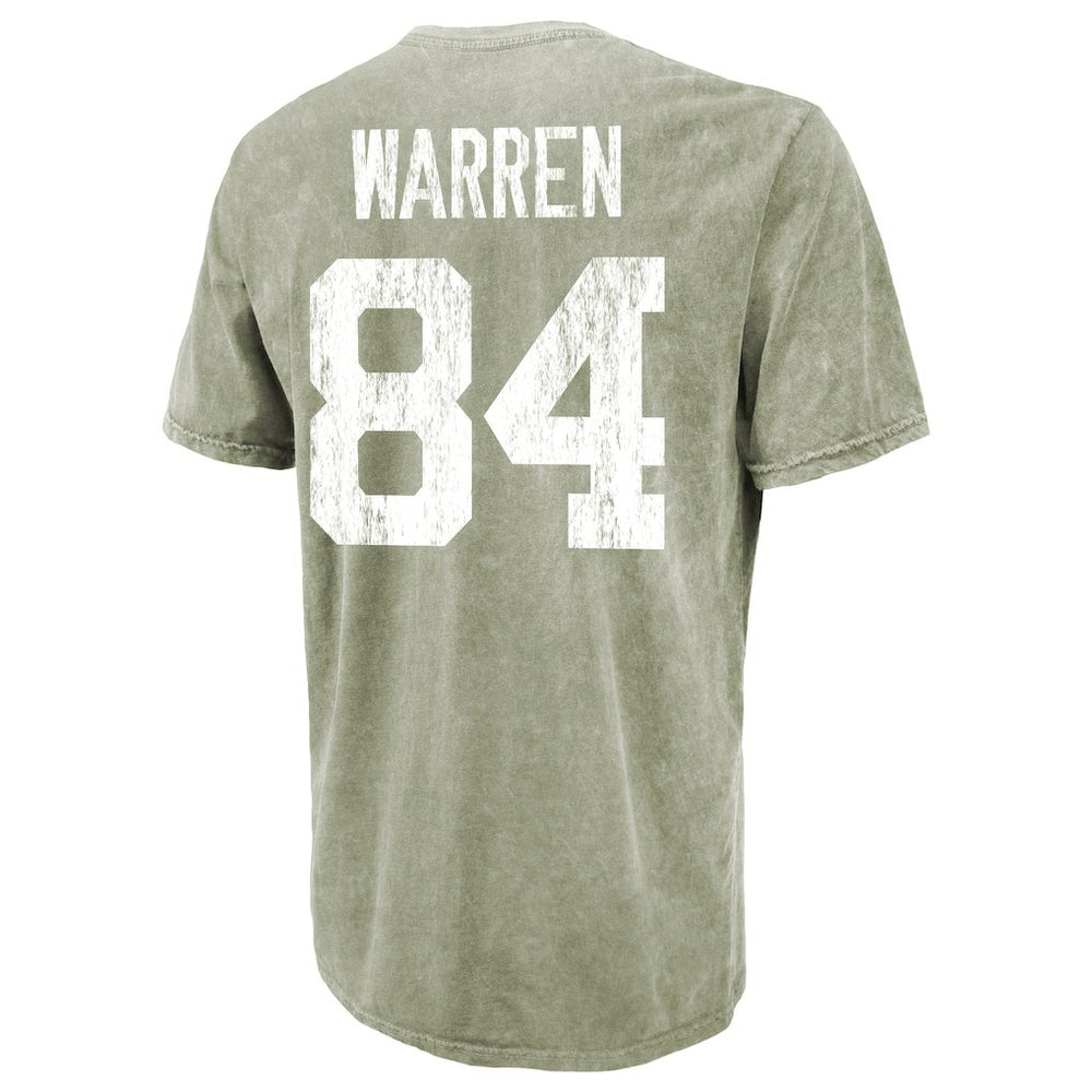 Tyler Warren Indianapolis Colts Majestic Threads Mineral Wash Name & Number T-Shirt - Moss Green outlet
