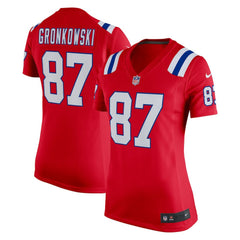 Rob Gronkowski New England Patriots Women's Alternate Retired Player Game Jersey - Red | Nike for sale
