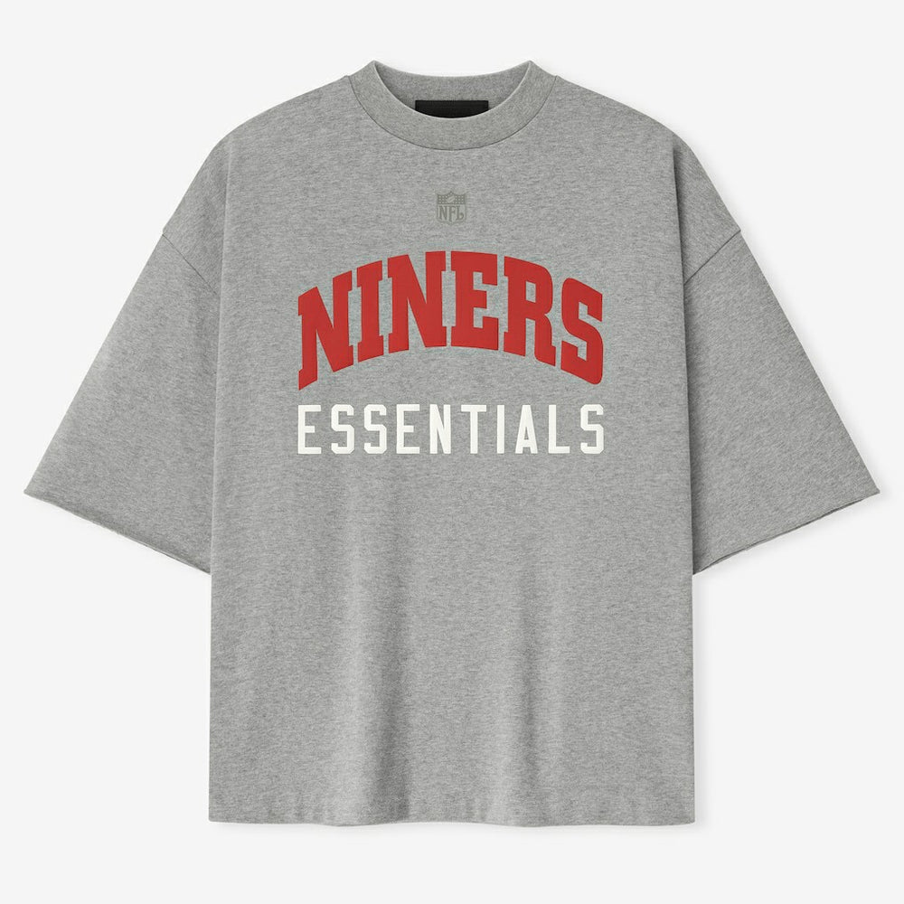 San Francisco 49ers Fear of God x NFL Unisex 3/4-Sleeve T-Shirt - Heather Gray sale