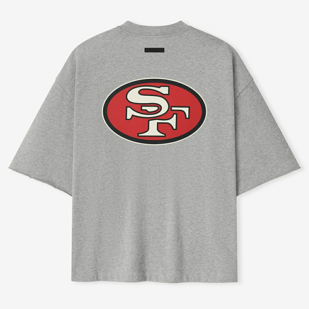 San Francisco 49ers Fear of God x NFL Unisex 3/4-Sleeve T-Shirt - Heather Gray sale