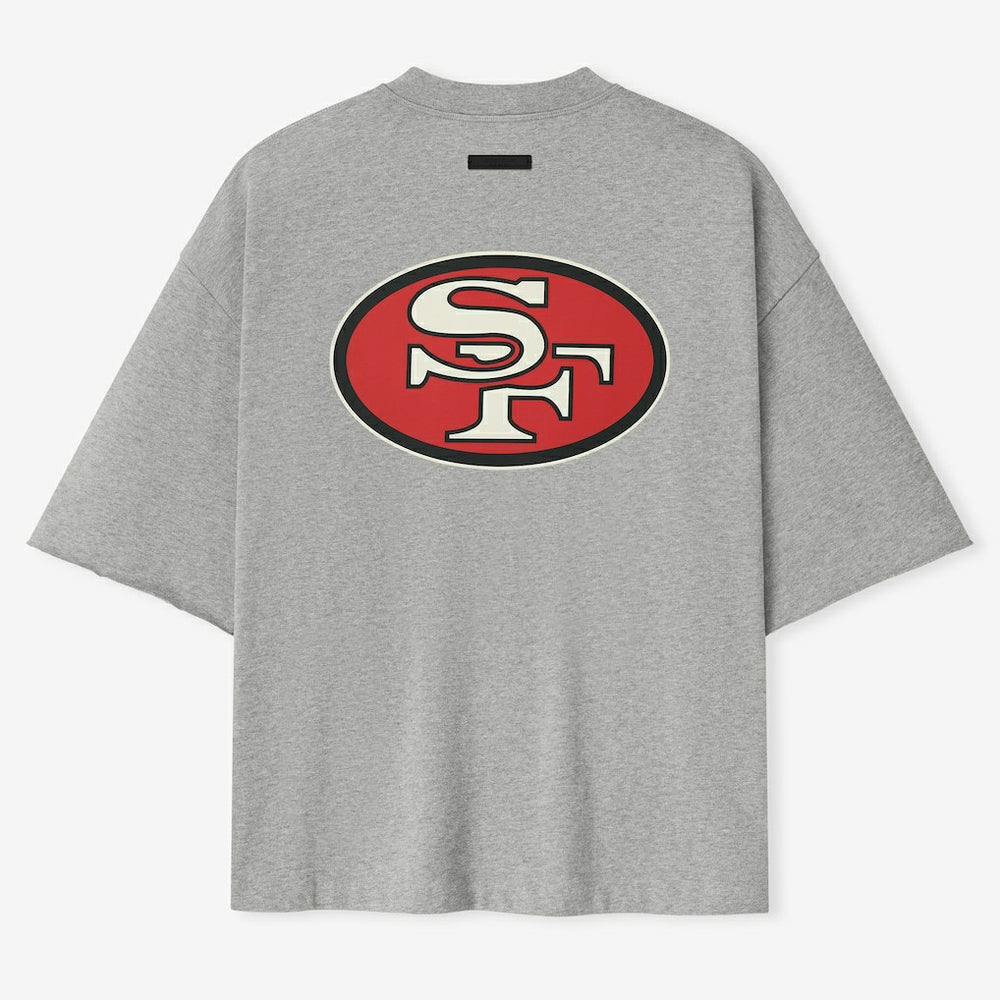 San Francisco 49ers Fear of God x NFL Unisex 3/4-Sleeve T-Shirt - Heather Gray sale