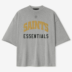 New Orleans Saints Fear of God x NFL Unisex 3/4-Sleeve T-Shirt - Heather Gray discount