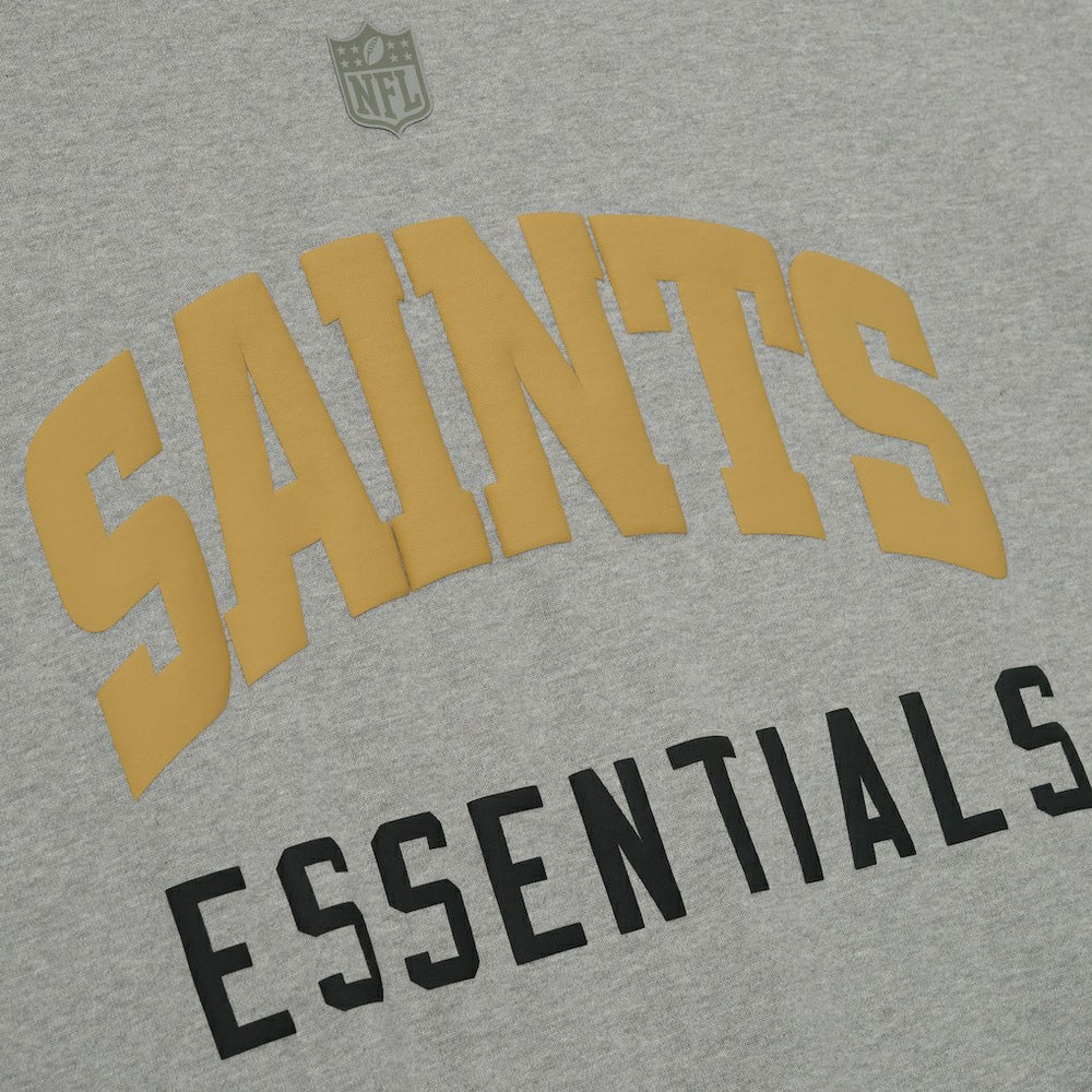 New Orleans Saints Fear of God x NFL Unisex 3/4-Sleeve T-Shirt - Heather Gray discount