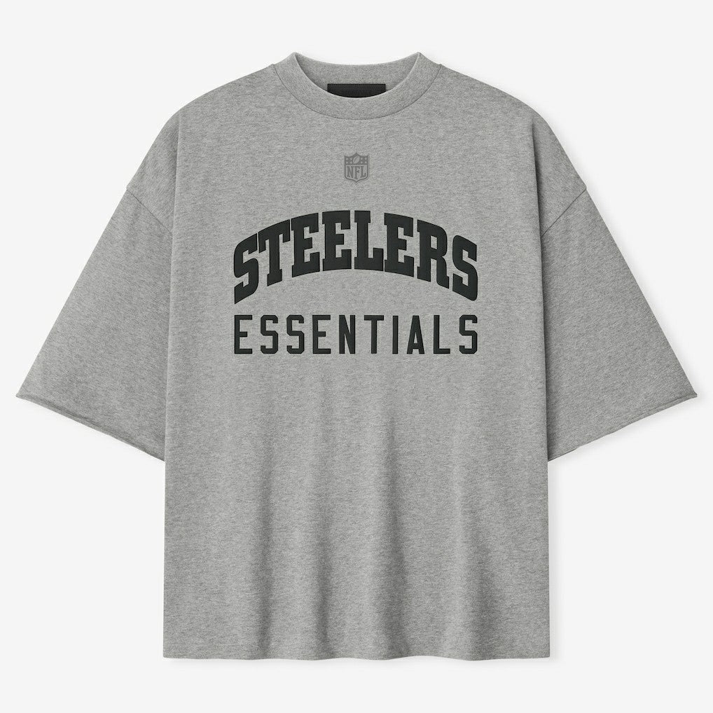 Pittsburgh Steelers Fear of God x NFL Unisex 3/4-Sleeve T-Shirt - Heather Gray outlet