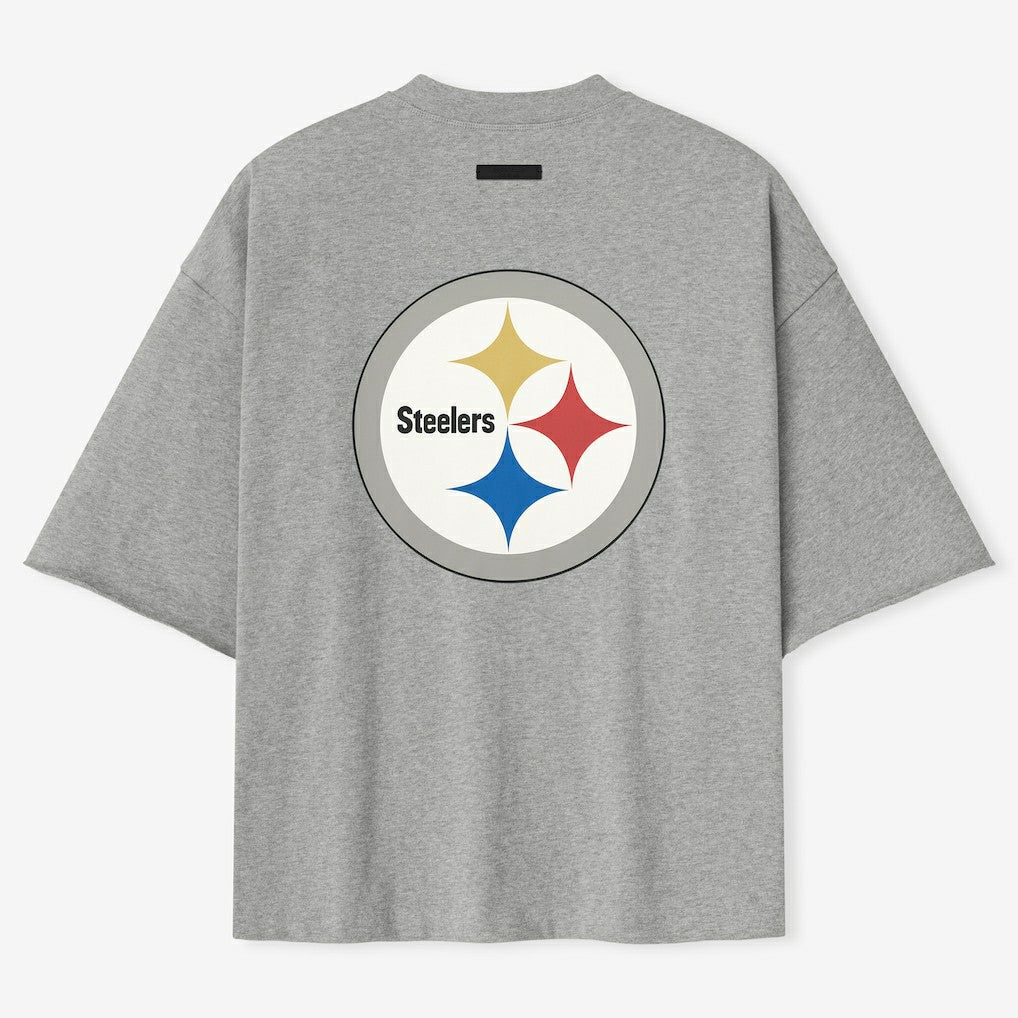 Pittsburgh Steelers Fear of God x NFL Unisex 3/4-Sleeve T-Shirt - Heather Gray outlet