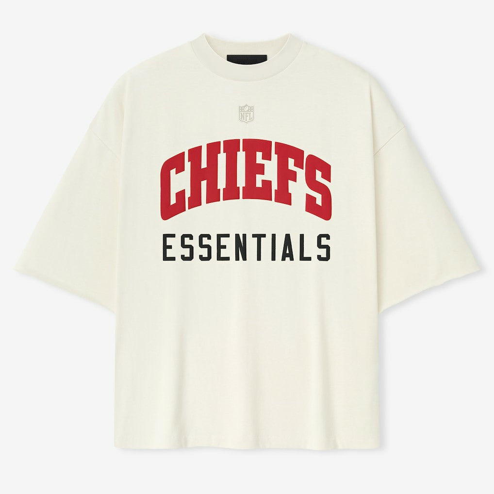 Kansas City Chiefs Fear of God x NFL Unisex 3/4-Sleeve T-Shirt - Cream for sale