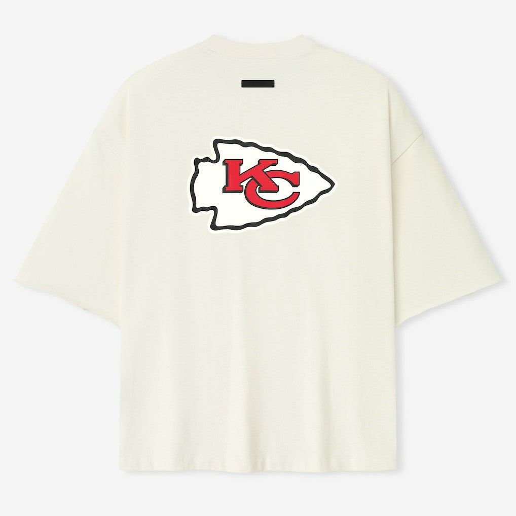Kansas City Chiefs Fear of God x NFL Unisex 3/4-Sleeve T-Shirt - Cream for sale