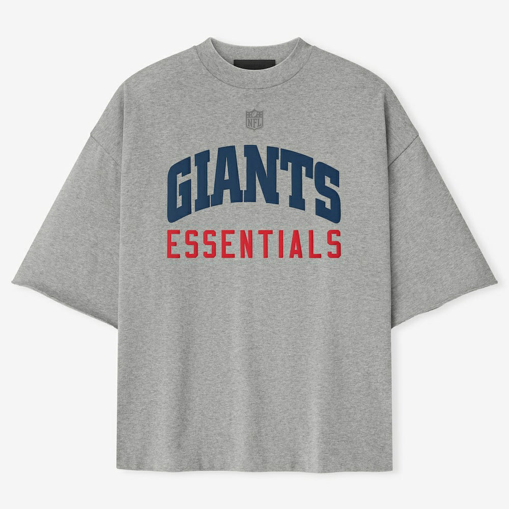 New York Giants Fear of God x NFL Unisex 3/4-Sleeve T-Shirt - Heather Gray for sale
