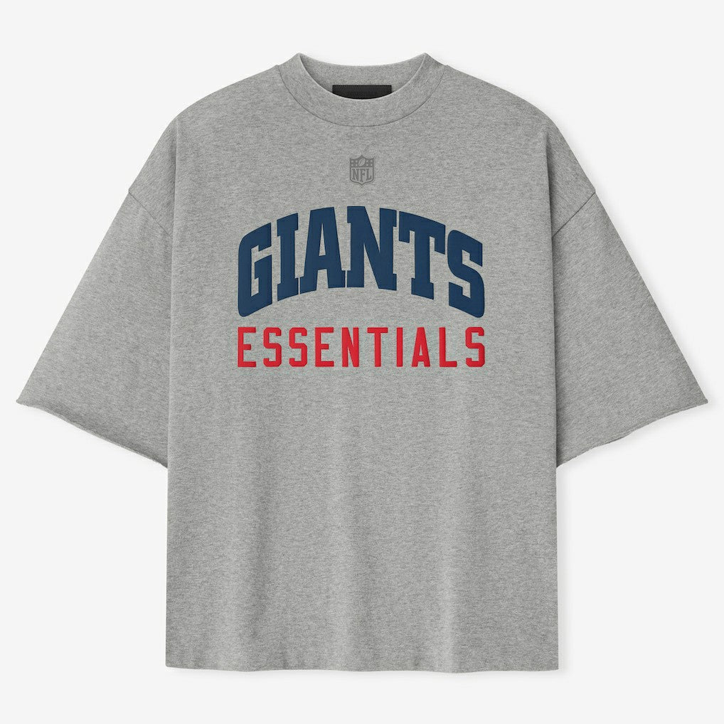 New York Giants Fear of God x NFL Unisex 3/4-Sleeve T-Shirt - Heather Gray for sale