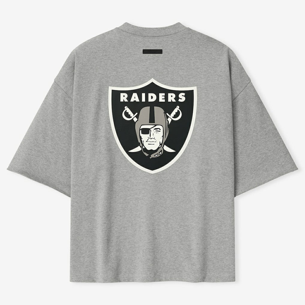 Las Vegas Raiders Fear of God x NFL Unisex 3/4-Sleeve T-Shirt - Heather Gray sale