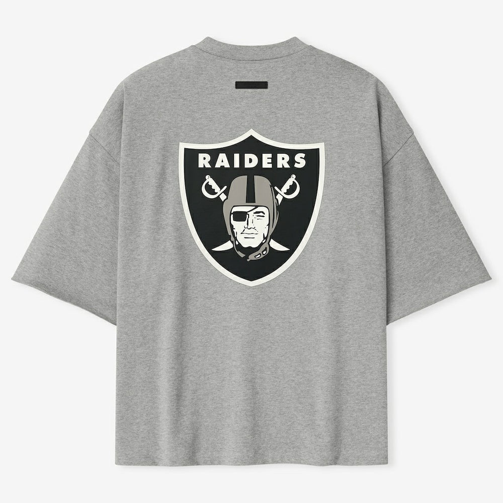 Las Vegas Raiders Fear of God x NFL Unisex 3/4-Sleeve T-Shirt - Heather Gray sale