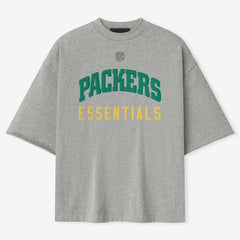 Green Bay Packers Fear of God x NFL Unisex 3/4-Sleeve T-Shirt - Heather Gray sale