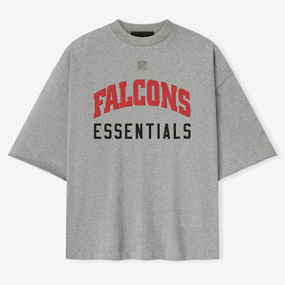 Atlanta Falcons Fear of God x NFL Unisex 3/4-Sleeve T-Shirt - Heather Gray discount