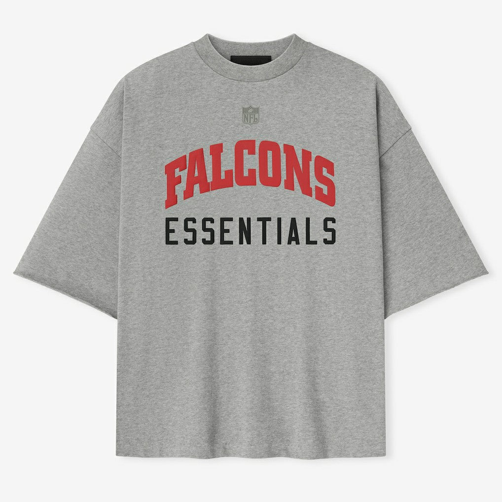 Atlanta Falcons Fear of God x NFL Unisex 3/4-Sleeve T-Shirt - Heather Gray discount