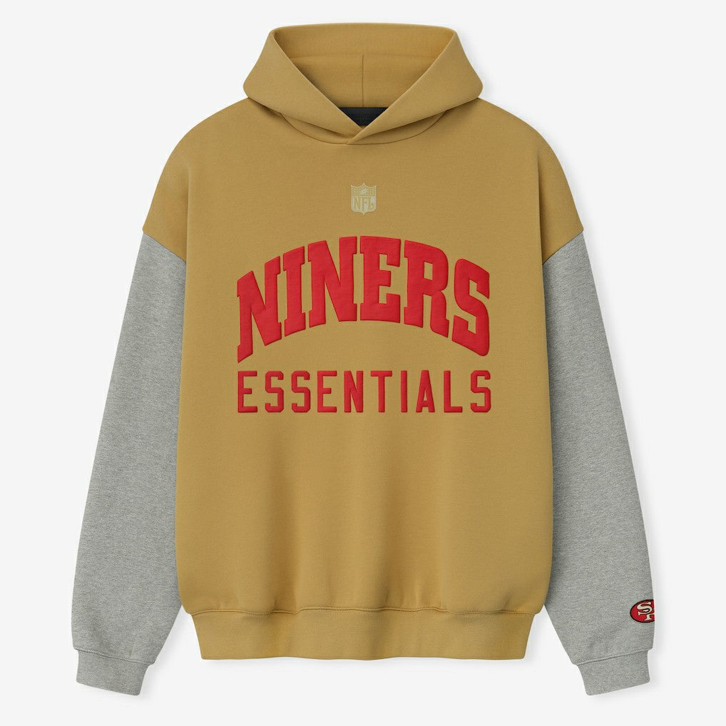 San Francisco 49ers Fear of God x NFL Unisex Sport Hoodie - Gold/Heather Gray outlet