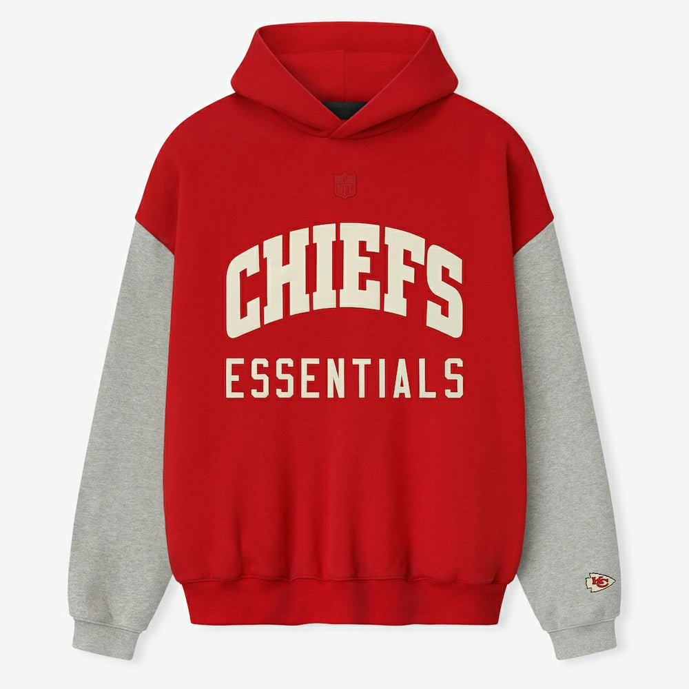 Kansas City Chiefs Fear of God x NFL Unisex Sport Hoodie - Red/Heather Gray online