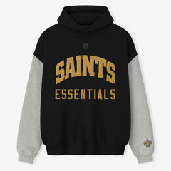 New Orleans Saints Fear of God x NFL Unisex Sport Hoodie - Black/Heather Gray discount