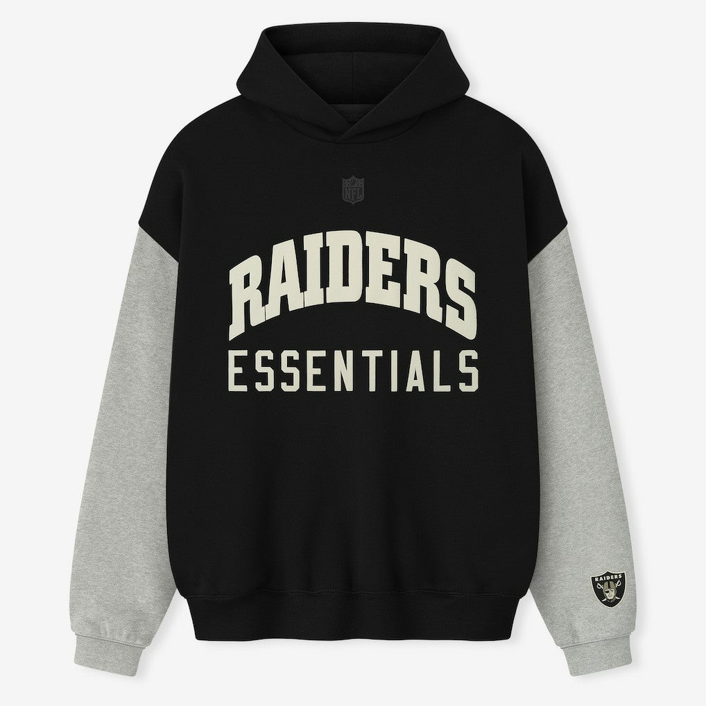 Las Vegas Raiders Fear of God x NFL Unisex Sport Hoodie - Black/Heather Gray cheap