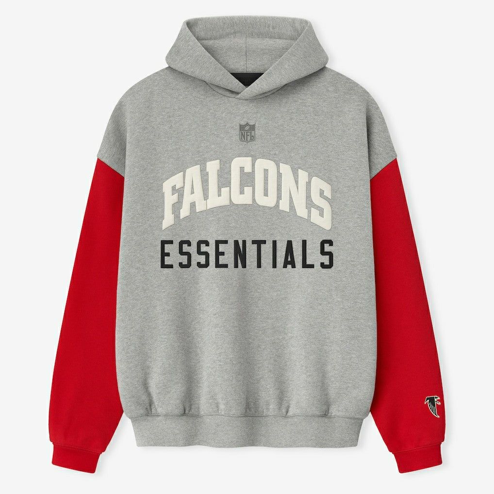 Atlanta Falcons Fear of God x NFL Unisex Sport Hoodie - Heather Gray/Red for sale