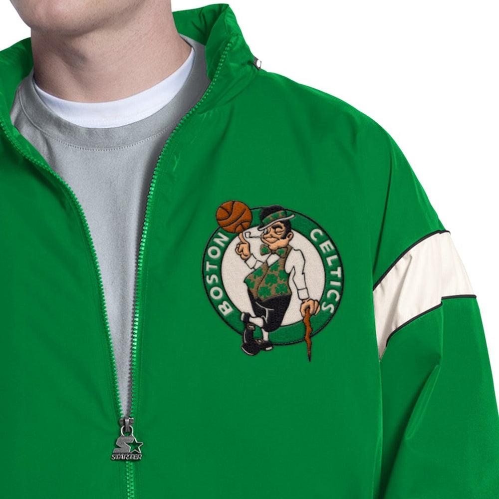 Boston Celtics Starter The Gust Full-Zip Hooded Jacket - Green on sale