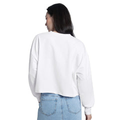 Chicago Bulls G-III 4Her by Carl Banks Women's Bleachers Cropped French Terry Sweatshirt - White discount