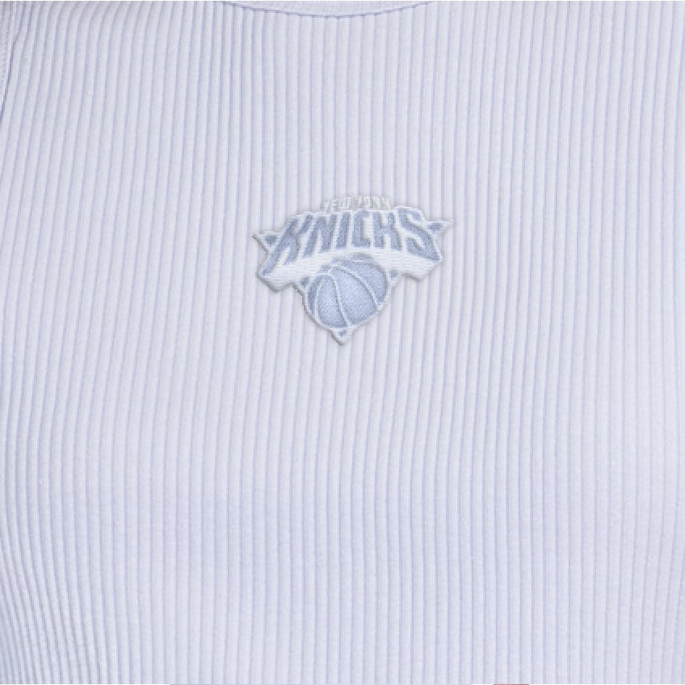 New York Knicks Starter Women's Pastel Ribbed Tank Top - Blue sale